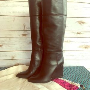 Black Tory Burch Wedge Boots